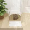 PawHut Katzentoilette Katzenklo mit Haube und Deckel Produktbild-Vorschau 9