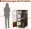 COSTWAY szafka dla kota, szafka na kuwetę z klatką dla Podgląd zdjęcia produktu 3