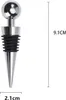 A product shot of a wine bottle stopper with dimensions indicated. Produktbild-Vorschau