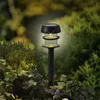 LED Solar Wegleuchten mit Erdspieß - Kunststoff - warmweiße Produktbild-Vorschau 4