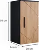 Badschrank Vicco Irma Goldkraft Eiche/Anthrazit 30 x 59 cm, Produktbild-Vorschau 3
