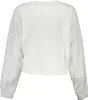 Weißes Damen Sweatshirt aus Baumwolle mit Logo und Druck Produktbild-Vorschau 2