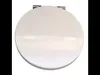 A white toilet seat is shown from a top-down perspective against a white background. Produktbild-Vorschau
