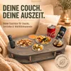 Couchbar Snackbox in grau mit 4 Glasschalen - Sofabar für Produktbild-Vorschau 4