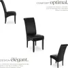 Chaise aspect cuir - noir, Lot de 2 Voir les images du produit 3