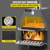 A close-up marketing image of an outdoor pizza oven, highlighting its features and capabilities. Anteprima dell’immagine prodotto