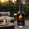 Piec ogrodowy z kominem BBQ Collection 44,5 x 44,5 x 134 cm Podgląd zdjęcia produktu 3