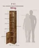 Bücherregal, 6-stöckiges hohes Regal, Standregal mit Tür Produktbild-Vorschau 7