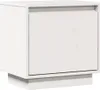vidaXL Nachttisch Weiß 40x30x40 cm Massivholz Kiefer Produktbild-Vorschau 2