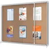 nobo Vitrine d'affichage porte coulissante liège paroi Voir les images du produit 3