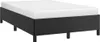 The Living Store Bettgestell Schwarz 120x190 cm Kunstleder Produktbild-Vorschau 2