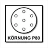 Festool STF D150/16 Tarcze szlifierskie 150 mm granat P80 Podgląd zdjęcia produktu 4