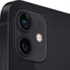 A close-up shot of the rear camera module of a black iPhone 12. Produktbild-Vorschau