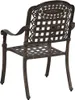 vidaXL záhradné kreslo 2 ks bronz 55 x 56,5 x 91cm hliník Náhľad obrázku produktu 6