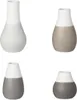 Räder Mini Pastellvasen 4er Set grau D.4cm, H.4,5-8cm Voir les images du produit 2