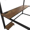 Hochbett mit Schreibtisch und LED-Beleuchtung, 140x200 cm, Produktbild-Vorschau 10