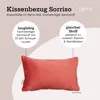 Samt Kissenbezug Kissenhülle koralle Produktbild-Vorschau