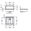 Lavello KWC AR, SIRIUS, acciaio inox, 460x135x405 mm, Anteprima dell’immagine prodotto 2