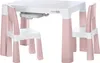 Tavolo in plastica FREEON con sedie Neo, bianco, rosa Anteprima dell’immagine prodotto 1