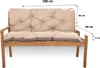 Poduška na záhradné lavice 180x60x50cm  béžová | podušky na Náhľad obrázku produktu 4