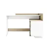 Bureau d'angle « Thales » en blanc / chêne Sonoma - 128,8 x Voir les images du produit 3