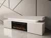 TV stolík s elektrickým krbom HYDA - pieskový béžový + LED Náhľad obrázku produktu 11
