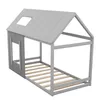 Kinderbett mit Lattenrost, 90x200 cm, Einzelbett, Hausbett Produktbild-Vorschau 6