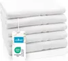 5er Set Duschtücher, 70x140 cm, weiß, 100% Baumwolle Produktbild-Vorschau 1
