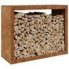 Étagère à bois 100x40x80 cm acier résistant aux intempéries Voir les images du produit 3
