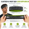 Sport Stirnband 3er Set Schwarz Grau Grün– rutschfest, Produktbild-Vorschau 6