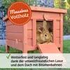 zooprinz Mini Hasenhaus Hasenstall mit Klappdach Wetterfest Produktbild-Vorschau 4