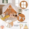 Kinderzelt mit Matte und Girlande, Kinder Spielhaus Indoor Produktbild-Vorschau 5