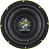 A close-up, top-down view of a Ground Zero subwoofer speaker. Produktbild-Vorschau