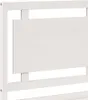 vidaXL Massivholzbett Extra Lang ohne Matratze Weiß 200x220 Produktbild-Vorschau 8