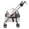Chariot pour chiens pliable Chariot pour chats fenêtre en Voir les images du produit 11