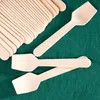 Vilde Holzlöffel Einweglöffel Eislöffel Einwegbesteck aus Produktbild-Vorschau 5
