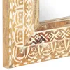 vidaXL Zrcadlo ručně vyřezávané 110x50x2,6 cm Masivní dřevo Náhled obrázku produktu 3