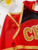 Close-up of a red and gold cheerleader outfit. Náhľad obrázku produktu