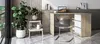 Bureau d'angle Chêne Sonoma & Blanc | Bureau informatique Voir les images du produit 2