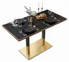 Kondela Bistro-Esstisch Darian 120x70 cm - schwarzer Marmor Produktbild-Vorschau 4