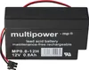 Multipower MP0.8-12H Blei Akku mit Molex 43025-200 Stecker Produktbild-Vorschau 1