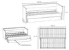 AUSZIEHBETT MONA mit Schublade-bett 2x80x200 - Weiß Produktbild-Vorschau 4