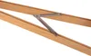 A close-up view of a wooden folding support with a metal hinge mechanism, set against a white background. Produktbild-Vorschau
