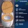 CASARIA® Toilettendeckel mit doppelter Absenkautomatik MDF Produktbild-Vorschau 2