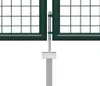Gartentor aus Stahl 400 x 100 cm Grün Produktbild-Vorschau 4