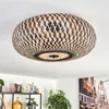 Decollatura Deckenlampe aus Metall/Bambus in Schwarz/Natur Produktbild-Vorschau 2