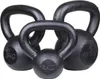 Kettlebell manubrio in metallo nero Peso 4 kg Anteprima dell’immagine prodotto 2