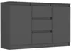 Framire Komoda 120 cm skrinka zásuvky police R-120-S3 Náhľad obrázku produktu 1