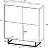 Loft Kommode TV Eiche Wotan Apollo 4D TV-Sideboard Loft Produktbild-Vorschau 6