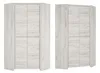 Jugend Eckkleiderschrank weißeiche 2-türig 96x96cm Produktbild-Vorschau 2